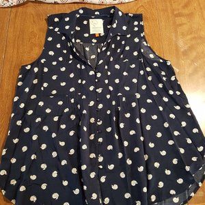 Sleeveless Tunic Length Blouse